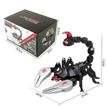 

Realistic RC Scorpion Remote Control Infrared Sounds Flashing Eyes Kids Adults Toy Best Gift