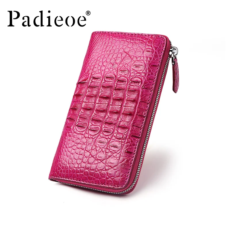 

Padieoe luxury leather womens wallets and purses small long zipper Simple fashion