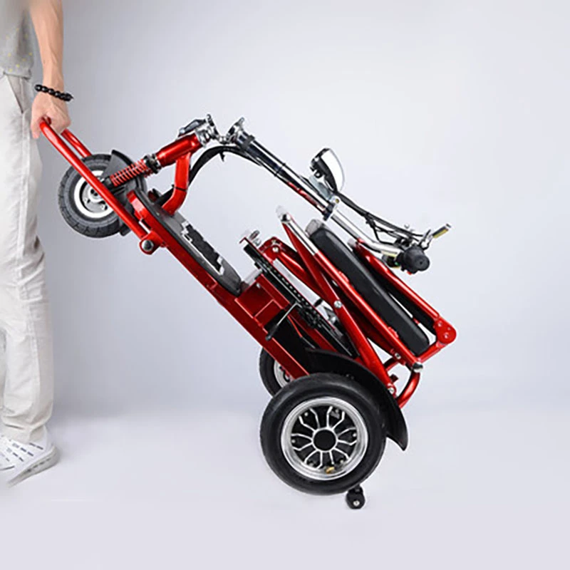  Electric Scooter Foldable Tricycle Three Wheels Four Kinds 48v Lithium Battery 250w Light Portable 
