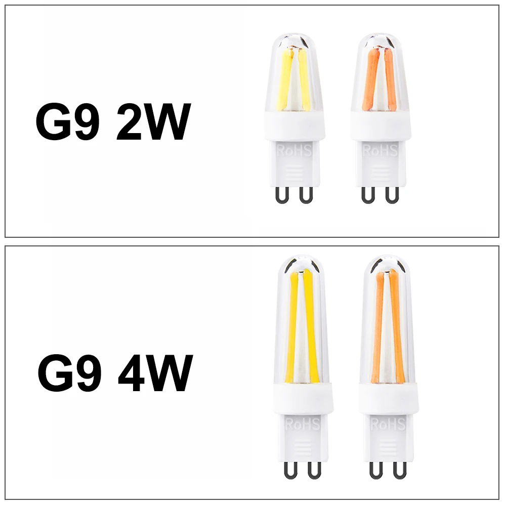 AC 220V G9 E14 Мини светодиодный лампы 2 Вт 4 Вт лампа edison светильник затемнения светодиодный лампы заменить галогенные светильник Хрустальная люстра-прожектор