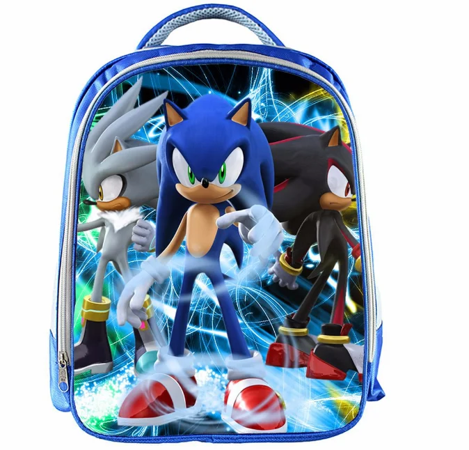 13 дюймов Марио Рюкзак Дети мультфильм Sonic рюкзаки мальчики девочки Школьный