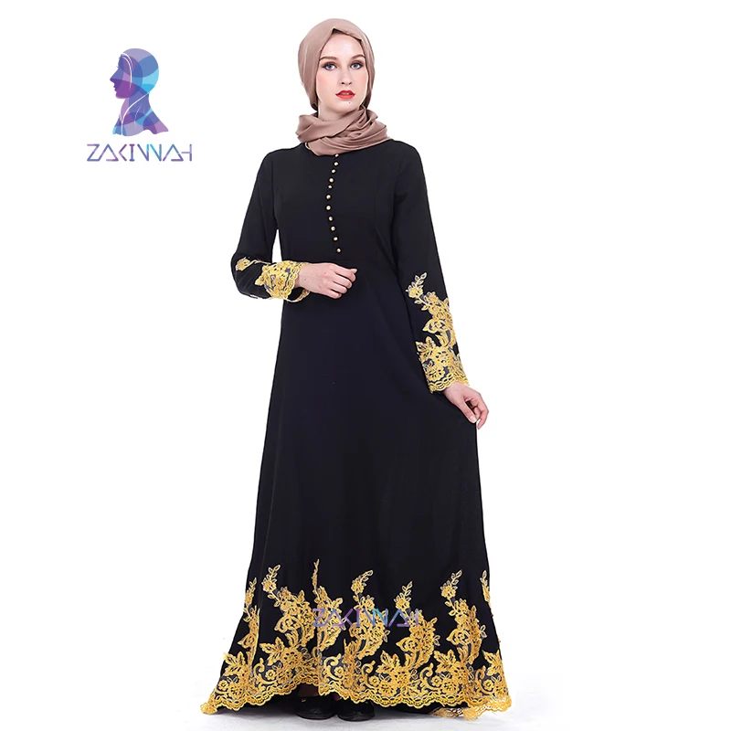 Zakiyyah Fashion Middle East Ramadan Abaya Embroidery Dubai Cardigan Muslim Women's Dress...
