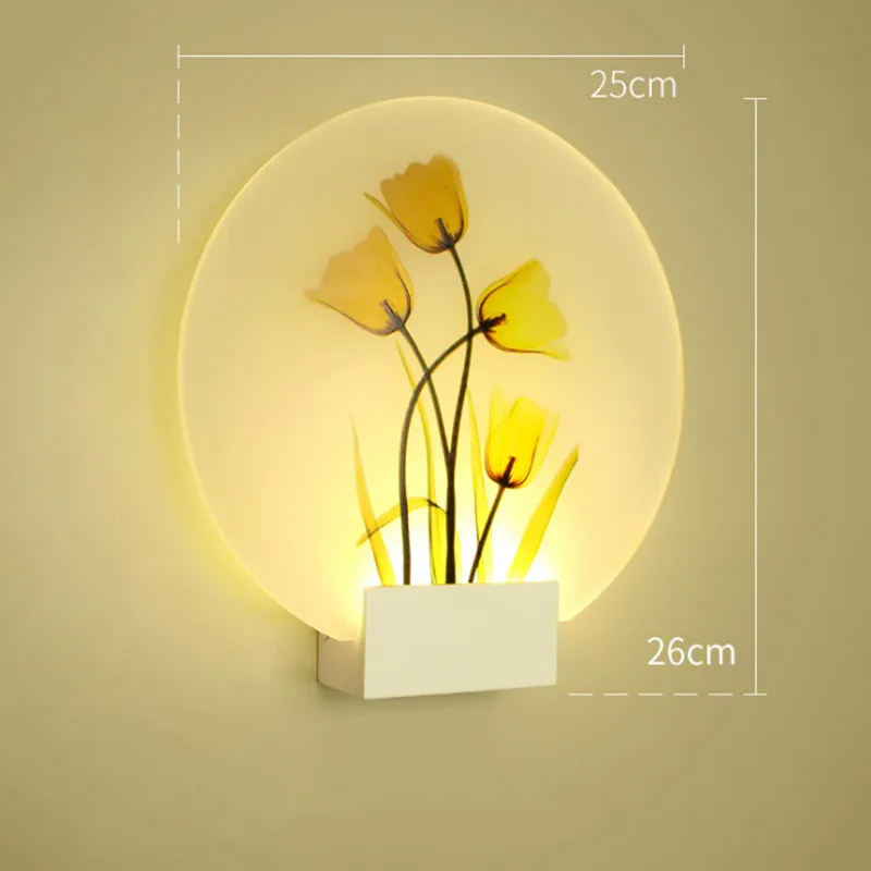 SuperNight 6W European LED Wall Lamp Mural Night Light Modern Aisle Living Room Bedroom Bedside Lamp for Home Hotel Decoration (1)