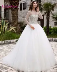 2019 новый дизайн свадебные платья Vestidos de Novias Robe De Mariage элегантный современный сексуальное, с лифом сердечком, с открытой спиной бальное