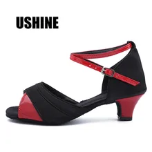 WZJ/черные танцевальные туфли для сальсы и Танго; Zapatos De Baile Latino Mujer; туфли для латинских танцев для женщин и девочек