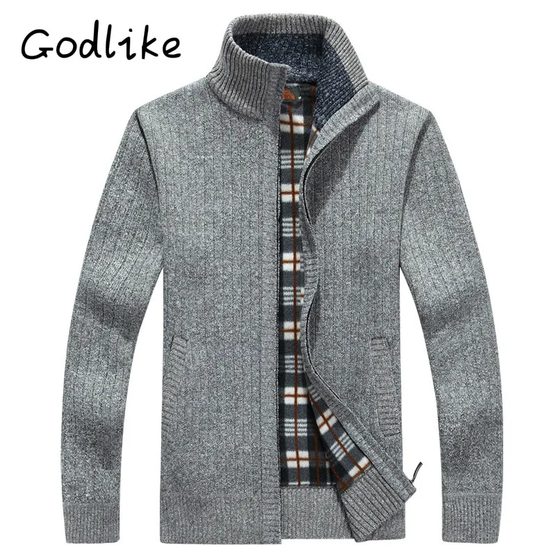 GODLIKE Men's business casual sweater,Fashion personality with stand up ...