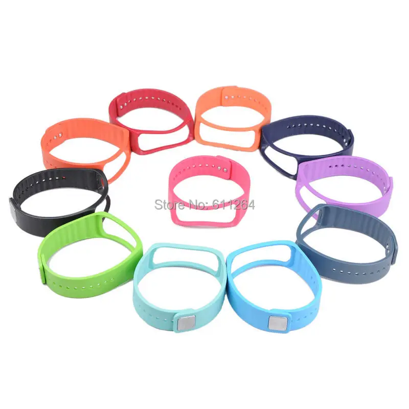 Минимальный заказ 1 шт. цветной сменный резиновый браслет для samsung gear Fit R350 смарт