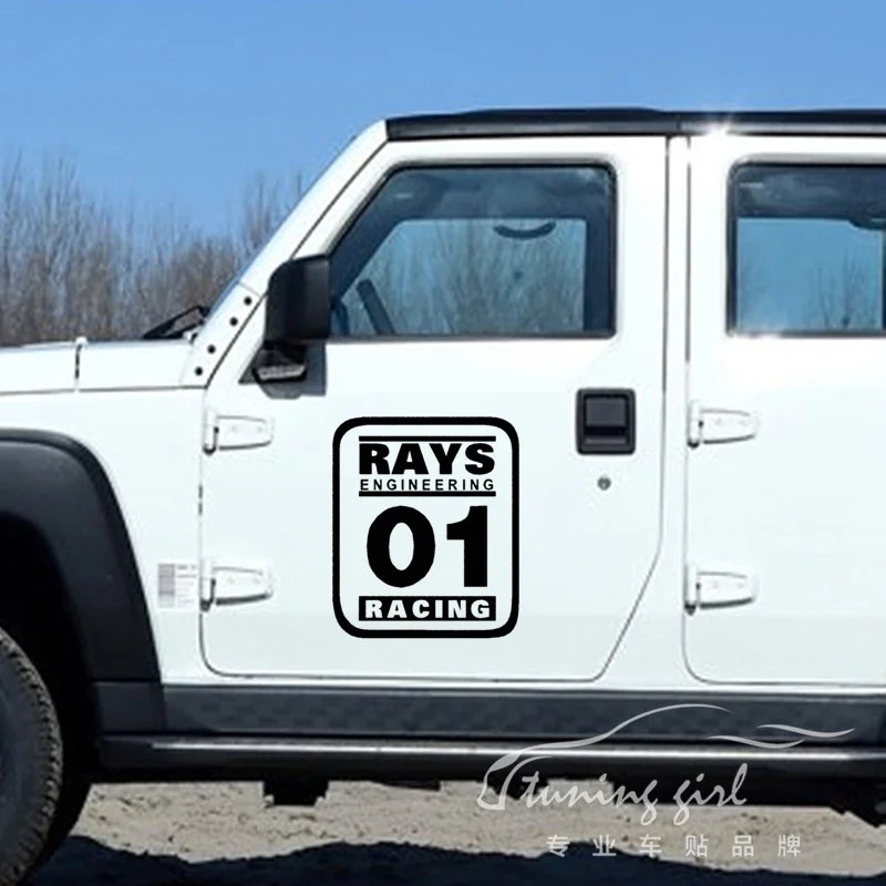 Car Stickers Number Customized Rays Engineering No.01 Racing Creative