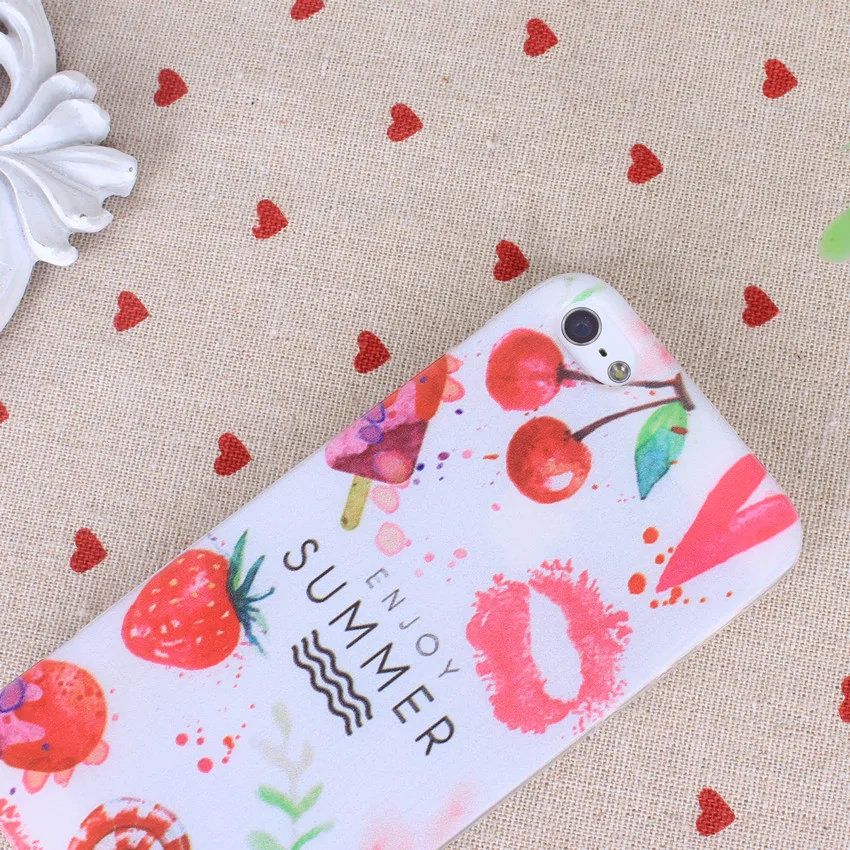 Thin Soft Tpu Fruit Cactus Case Cover  For iPhone 7 6 6S 5 5S SE 4 4S Cute 09