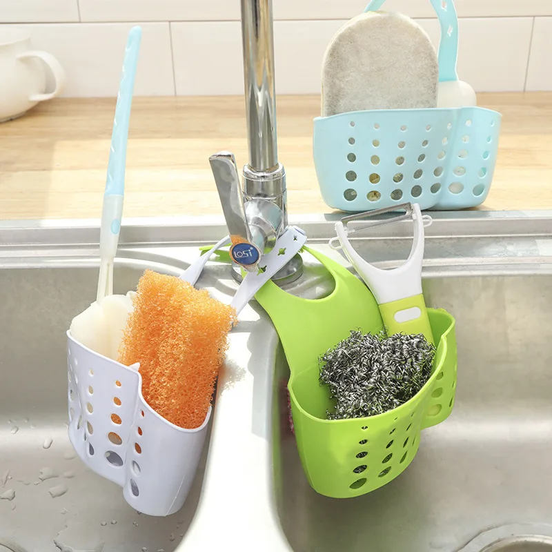 

Hanging blue, adjustable sink, hanging basket kitchen, organizer, fast flushing, sponge, storage rack, hanging storage rack