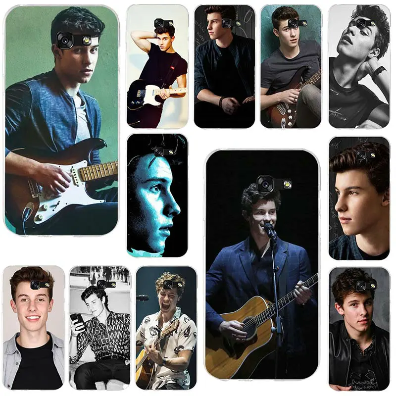 Soft Silicone Mobile Phone Cases For Samsung Galaxy A3 A5 A7 J1 J2 J3 J4 J5 J6 J7 2016 2017 2018 Bags Pop Singer Shawn Mendes |