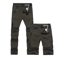 Летние мужские брюки-карго в стиле милитари, повседневные, съемные, панталоны для мужчин, средняя талия, тактические брюки размера плюс L-5XL, мужские брюки