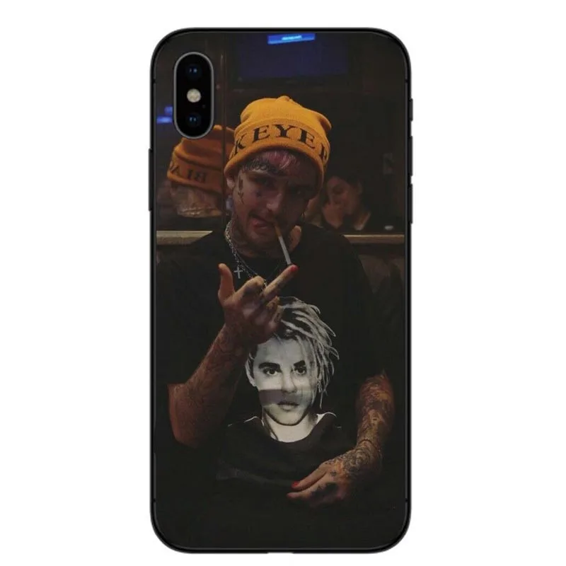 Лидер продаж чёрные жесткие чехлы для телефона POP rapper Lil Peep iPhone 6 6s 7 8 Plus 5s se X10 XR