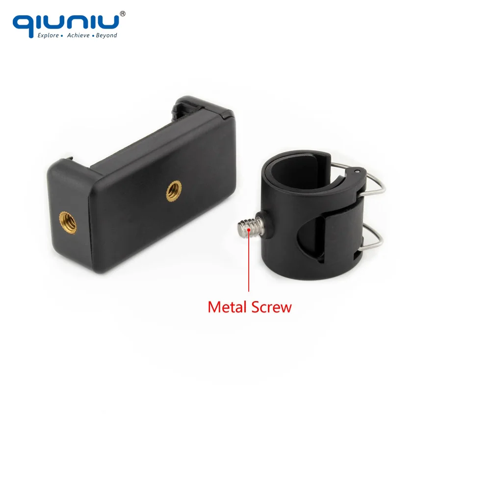 

QIUNIU APP Cell Mobile Phone Clip Bracket Holder Adapter Mount Accessories for GoPro Hero 7 6 5 4 3+ 3 Monopod Pole