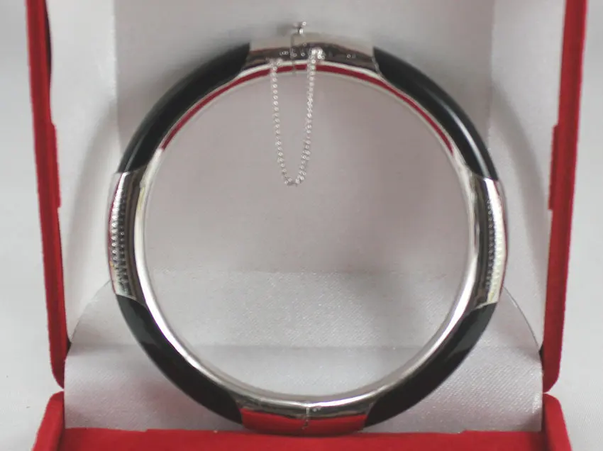 

wholesale nice shipping 57MM back Jade bracelet002 5.30