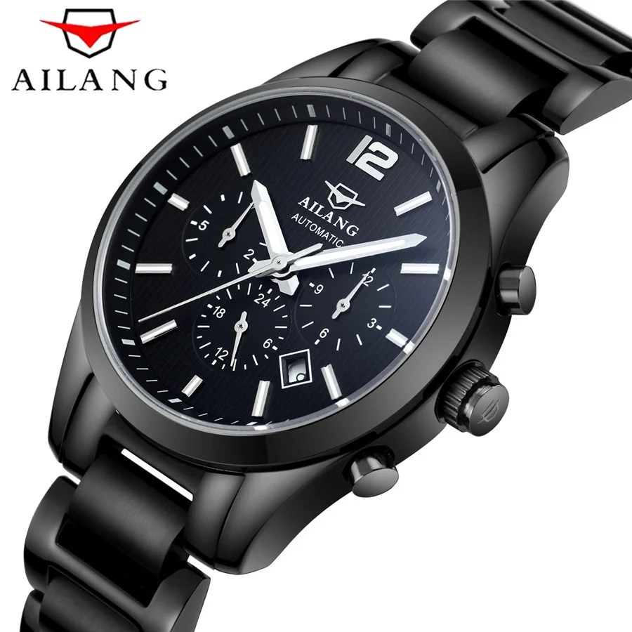 

Mens Watches Top Brand Luxury Sport Automatic Mechanical Watch Waterproof Men stainless steel Multi-function Wrist watch