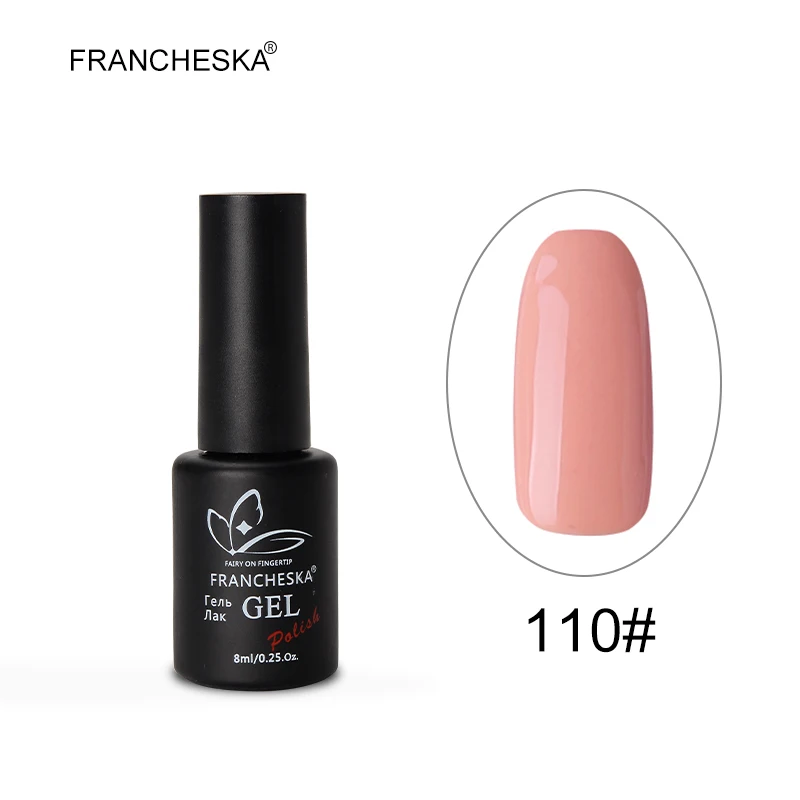 Francheska Гель-лак для ногтей Горячая Распродажа Зеленый Фиолетовый Серия oje nagels spulletjes полуперманентный замочить от длительного действия Гель-лак - Цвет: Francheska 110