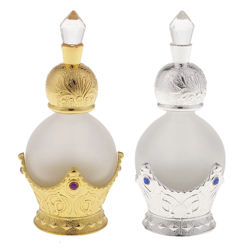 15ml Antique Vintage Empty Glass Perfume Spray Bottle Atomizer Elegant for Lady Women Gift