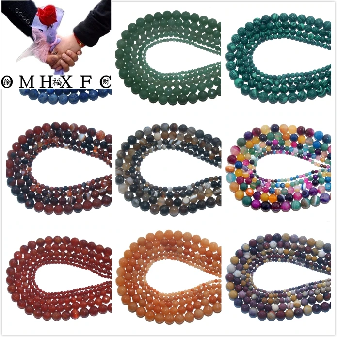 

OMH Wholesale 4 6 8 10 MMFaceted Natural Stone Bead Pink Quartz Amethysts Agates Lapis lazuli Jewelry Making DIY Bracelet ZZ05
