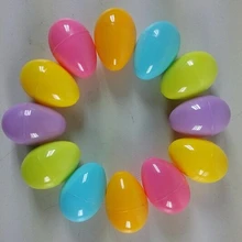 6 цветов украшения пластиковые яйца пасхальное яйцо для подарка 4,8x3,2 см 50 шт./партия