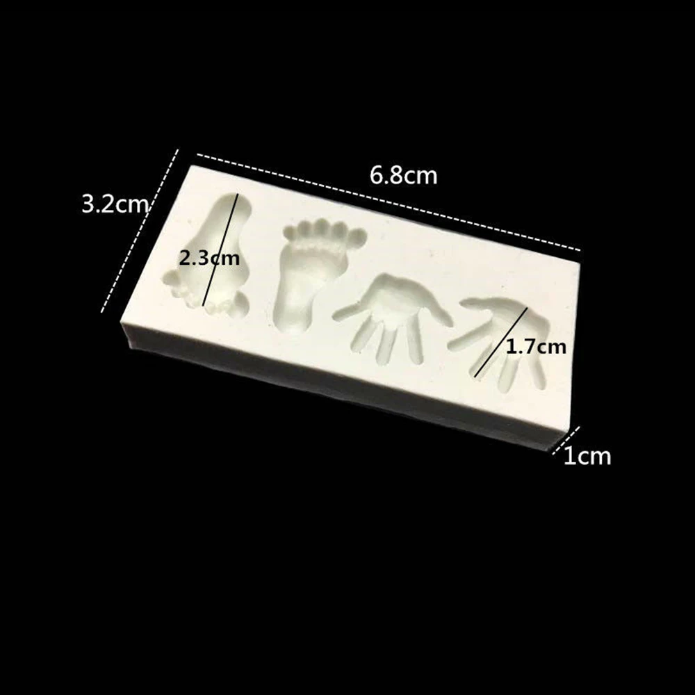 Милый ребенок ноги руки 3D помадка плесень торт инструмент для декорирования, сделай сам Сахар ремесло Шоколад Плесень мыло свечи формы для выпечки