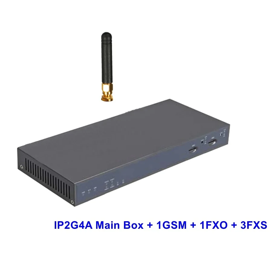 1G1O3S IP2G4A Звездочка GSM IP-PBX Analog SIP IAX2 Сервера с Модулями для 1GSM 1FXO 3FXS Поддерживает 1-2
