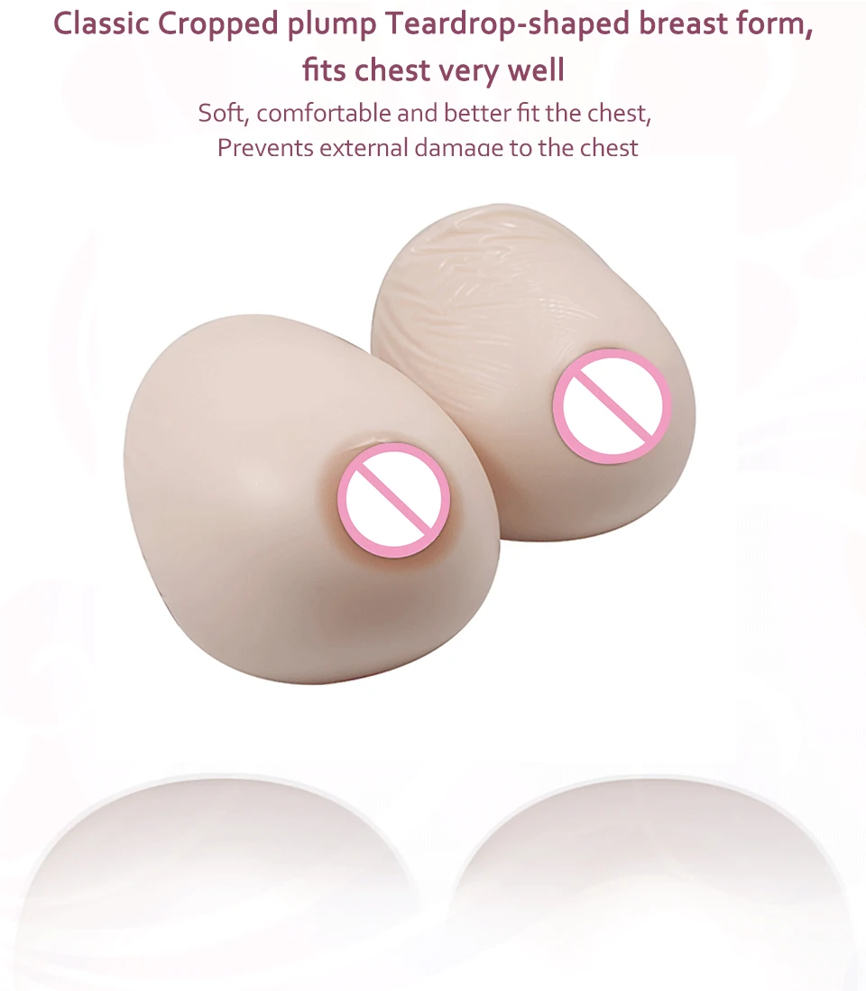 Komaynaly Silicone Fake Breast Water Drop Mastectomy Prosthesis Enhancers Forms (5)