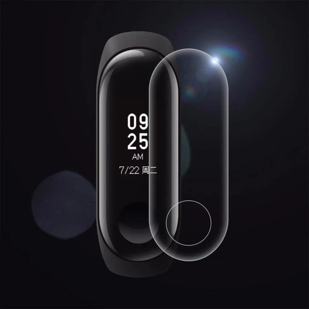 Mi Band 3 4 спортивный ремешок браслет часы силиконовый ремешок для xiaomi mi band 3 4 аксессуары браслет для xiaomi mi Band 3 ремешок - Цвет: 1PCS Film