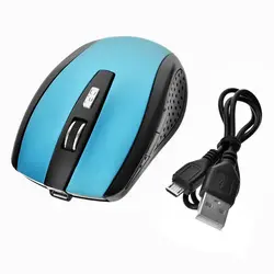 Беспроводная перезаряжаемая мышь Bluetooth V2.0-синий