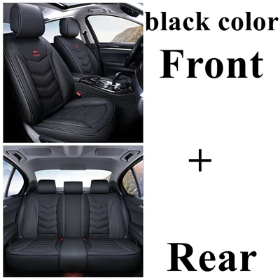 Передний+ задний полный комплект крышка сиденье автомобиля для Toyota RAV4 ЧР для Avensis Camry 4runner Reiz Land Cruiser AVALON Королла автомобильные аксессуары - Название цвета: black standard
