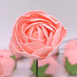 5 шт./лот 6 см розы искусственные ПЭ пены цветок Свадебный букет Свадебная вечеринка украшения DIY Скрапбукинг искусственные поддельные цветы