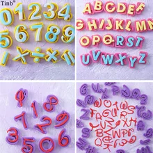 

Alphabet Numbers Cake Mold Cookie Cutter Set DIY Baking Fondant Cake Tools Biscuit Cutter Mold Plastic Cake Letters Cutter Mould