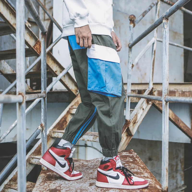 01-6 SharkPrint Joggers streetwear hip hop pants men