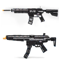 

SWAT Compatible Legoings Ak Guns Can Fire Kits Military Submachine Model Bricks Weapon Set Building Blocks Child Kid Toys Gifts