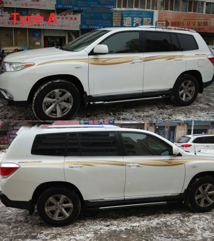 Luhuezu 5 типов 3M кузова автомобиля Стикеры для Toyota Highlander Kluger аксессуары 2009 2010 2011 2012 2013 лет