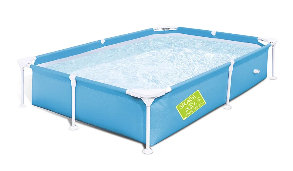 

For the summer 2.2*1.5*0.43m portable folding children's rectangular bracket pool tube rack pool swimming pool
