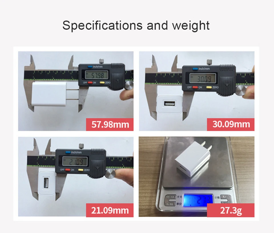 3C Certification 5V1A USB Wall Charger Adapter for  iPhone iPad Huawei Samsung S9 Xiaomi Mi 8 Mobile Phone Black White (11)