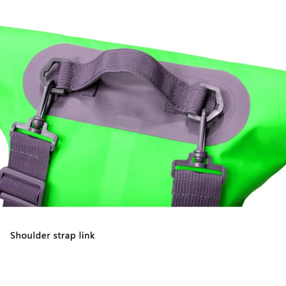 5L 10L Водонепроницаемый сухой мешок с плоской подошвой, уличные пляжные двойные плечевые ремни pvc с пряжкой плавающей мешок для хранения на лодках рафтинг сумки Acc