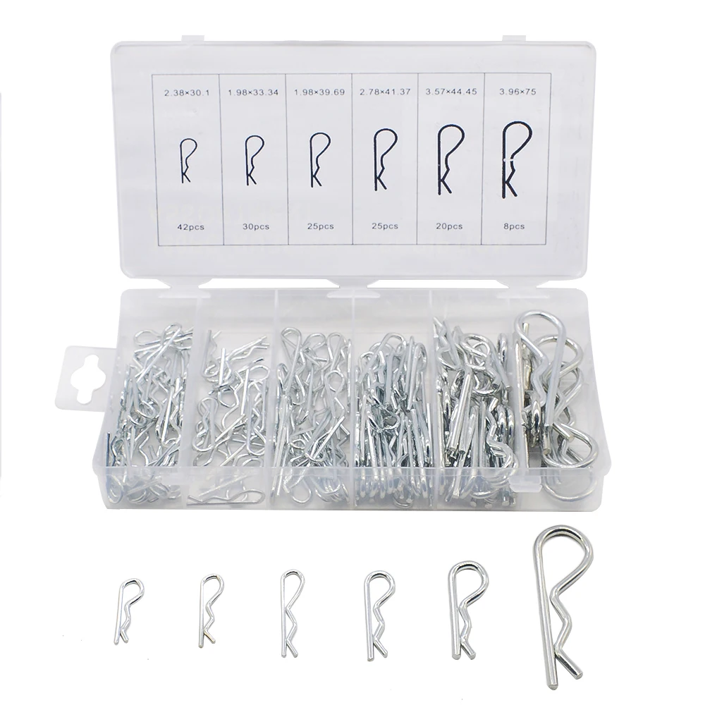 Buy 150pcs 555pcs fasteners R type split cotter pin