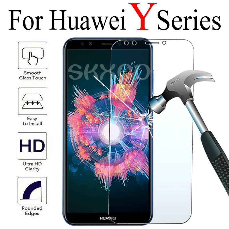 2.5D HD закаленное Стекло huawei Y7 Y72019 Y72018 Y7Prime2019 Y7Prime2018 Y7Prime2017 Y7Pro2019 мобильного телефона