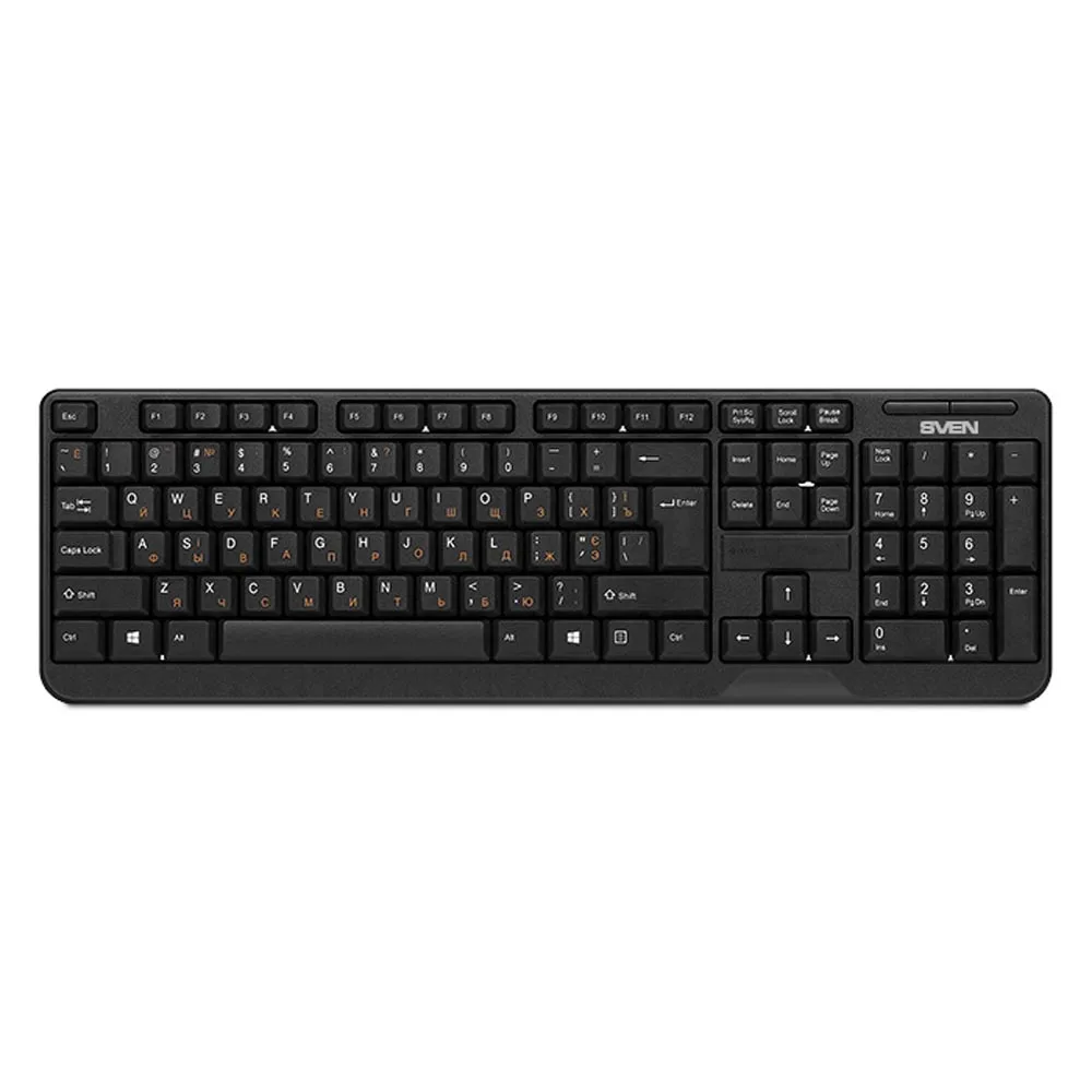 Беспроводная клавиатура Comfort 2200 Wireless чёрная (2 4 GHz 104кл 1*ААА в компл.) | Компьютеры и