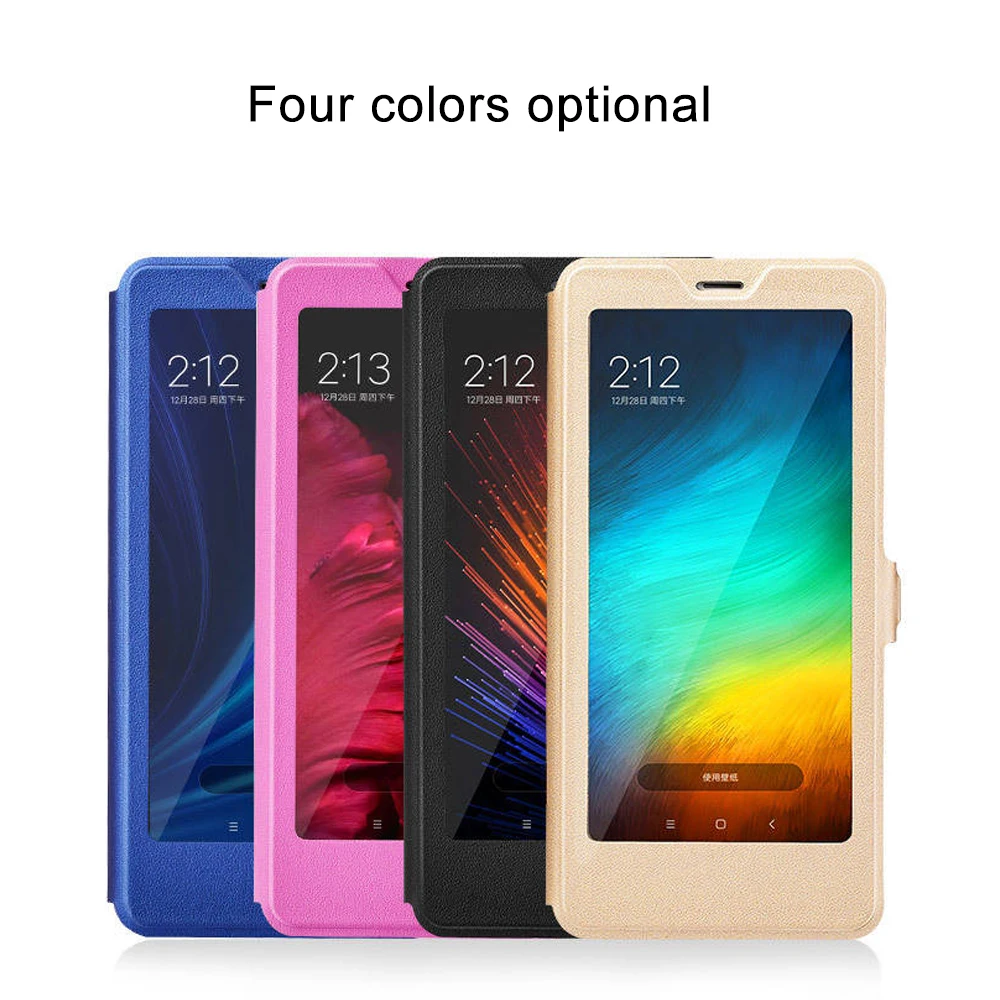 OLLIVAN For Xiaomi Redmi 6 Pro Case Cover For Xiaomi Redmi 6A Leather Flip Case View Window Book Cover For Xiaomi Redmi 6 Stand  (7)