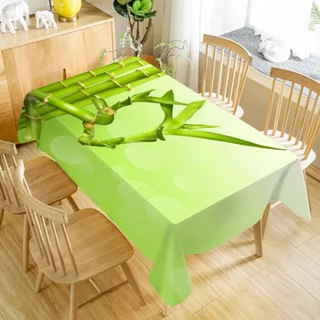 

Custom Bamboo Table Cloth Oxford Print Waterproof Oilproof Home Rectangular Party Table Cover 100X140cm/140X250cm