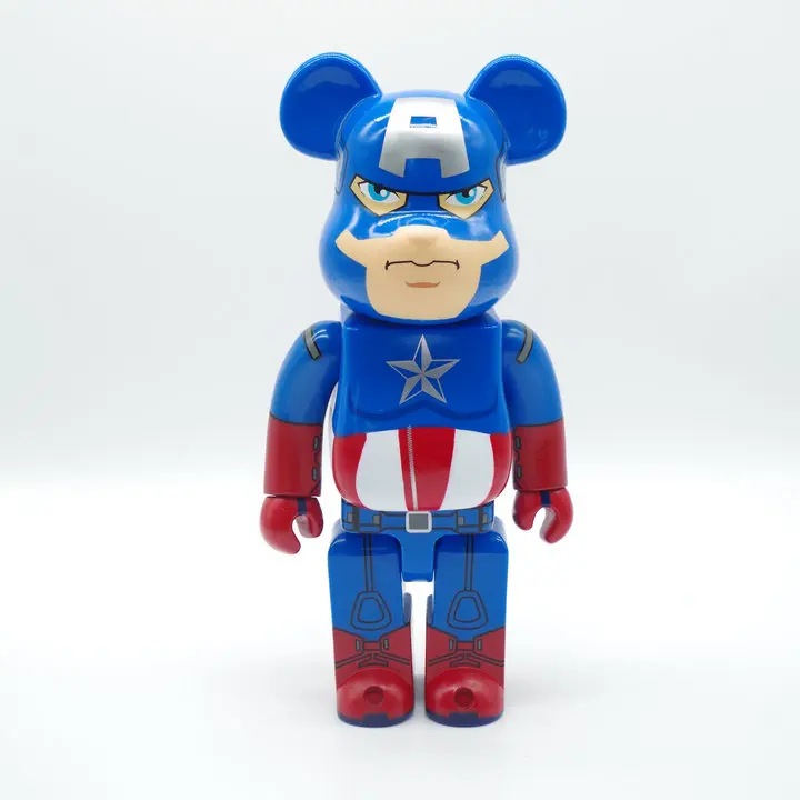 Отправка ems 400% bearbrick be@ rbrick игрушка MEDICOM Капитан Америка модная игрушка украшение-Кукла рождественские подарки 28 см