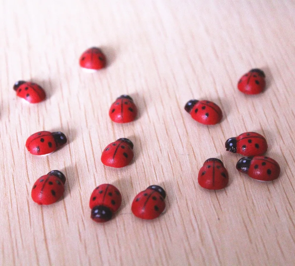Cartes D Invitation Coccinelle Rouge Pour Enfants Decoration De Fete D Anniversaire Confettis En Bois Faits A La Main Mini Perles Coccinelle Rouge Auto Adhesives 50 Pieces Aliexpress