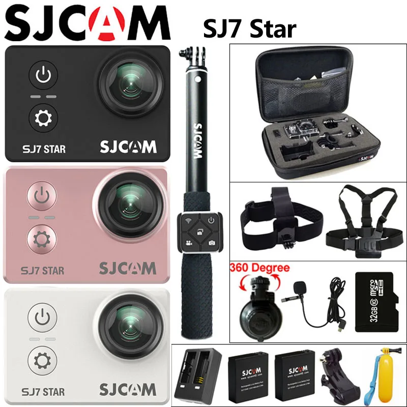 Original SJCAM SJ7 Star Action Camera 4K WiFi Sports DV Ultra HD Ambarella A12S75 2.0