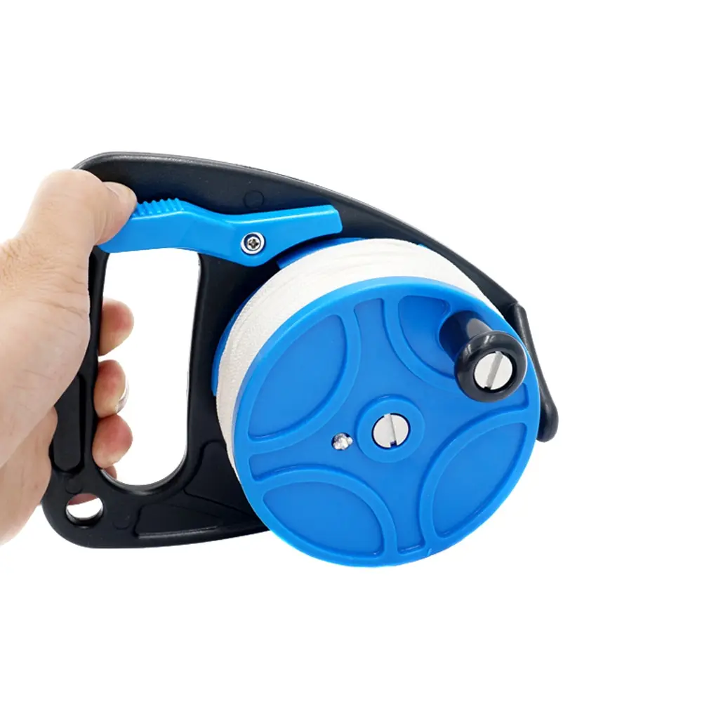 

NEW Dive Wreck Cave Reel with Handle Line Thumb Stopper Clip Hook Underwater Scuba Diving Equipment Diver Snorkeling Accessories