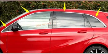 

very shiny! Steel Top Upper window frame sill Cover Trim 4pcs For Mercedes Benz B Class w246 2012-2015