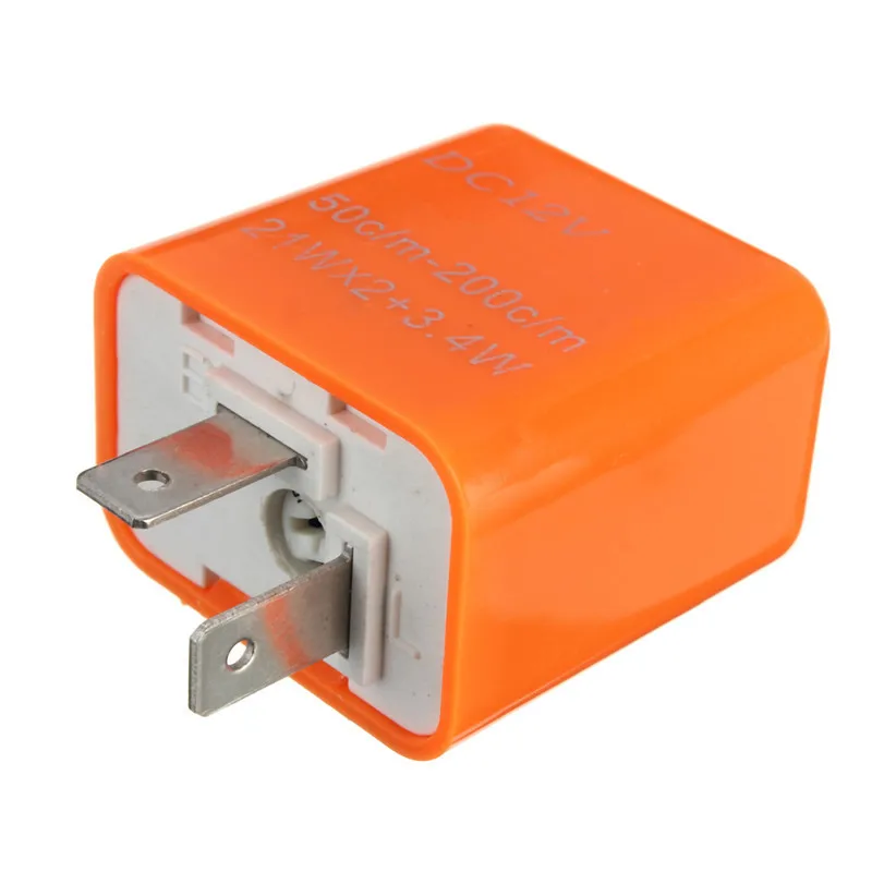 

New 2-Pin Speed Adjustable Motorcycle Motorbike Turn Signal LED FlasherRelay Flasher Relay Light Waterproof Design