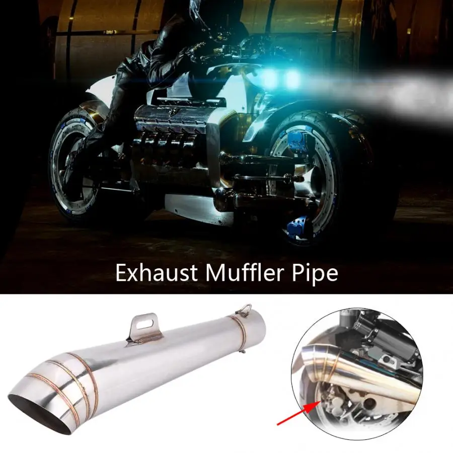 Универсальный наконечник выхлопной трубы из нержавеющей стали для большинства мотоциклов с 51 мм/2 дюйма